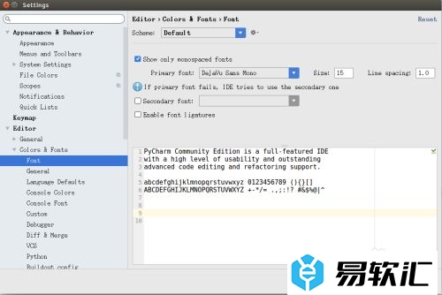 Pycharm设置字体大小的方法