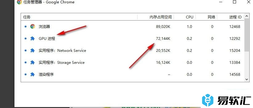 谷歌浏览器查看浏览器进程占用内存大小的方法